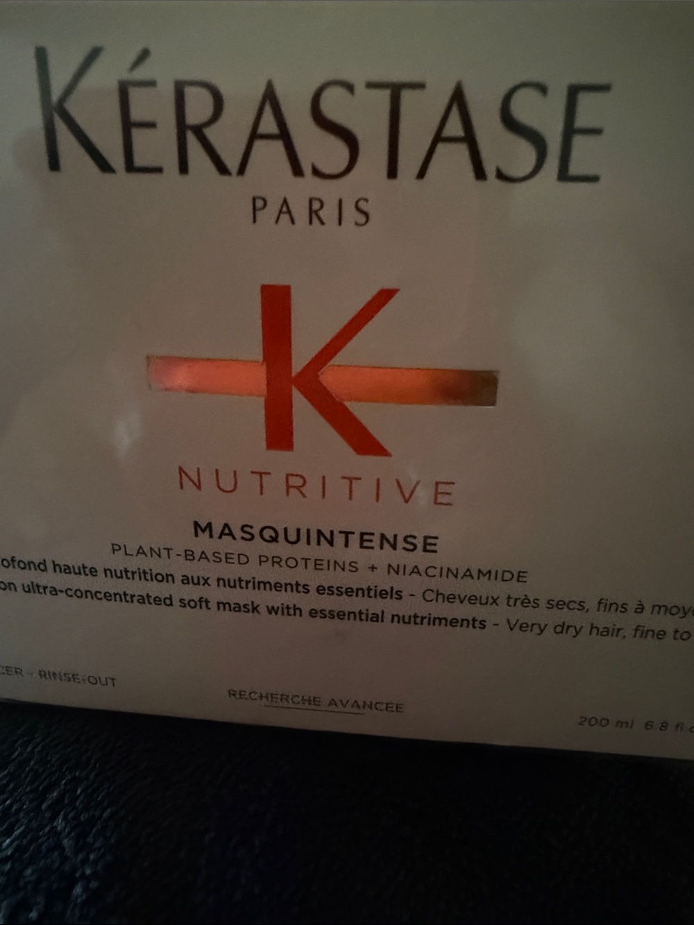 Kérastase Nutritive Masquintense Hair Mask - White with Copper Logo